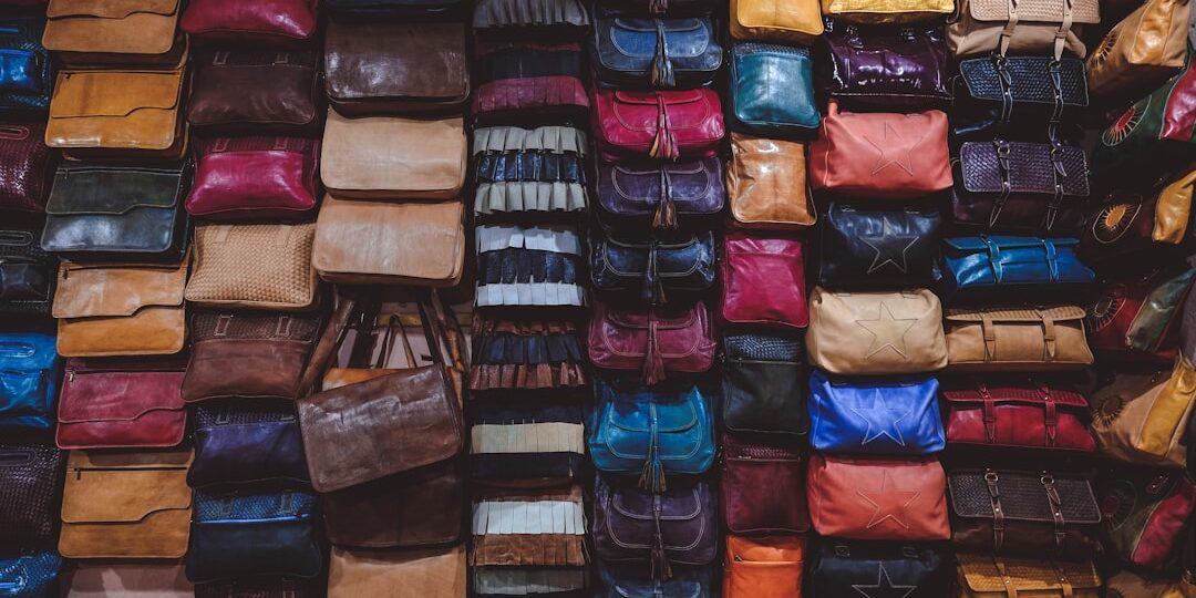 Photo trendy handbags