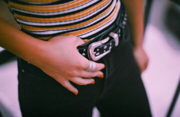 Photo belt pants