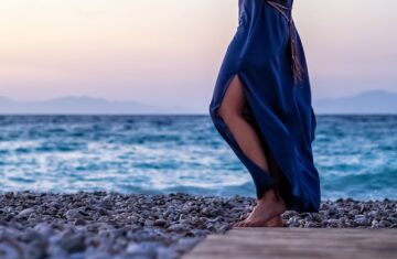 Photo blue skirt