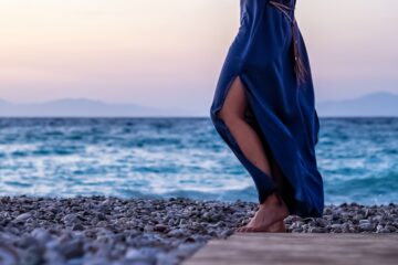 Photo blue skirt