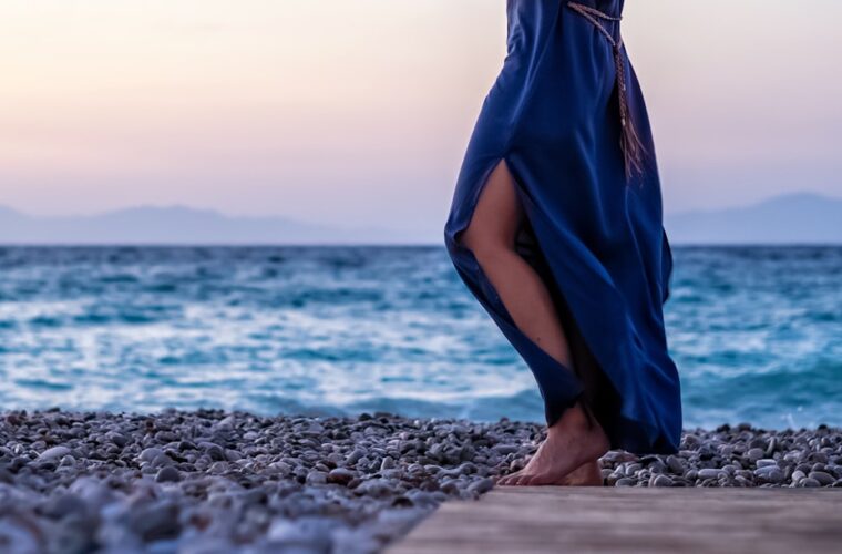 Photo blue skirt