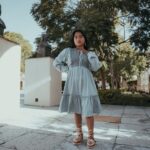Photo knee-length dress