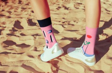 Photo over-the-knee socks