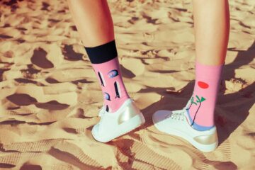 Photo over-the-knee socks