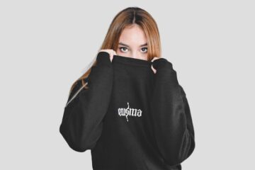 Photo sweatshirt dress
