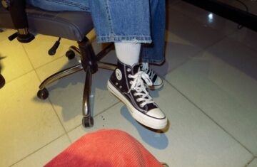 Photo high top sneakers