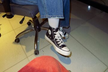 Photo high top sneakers